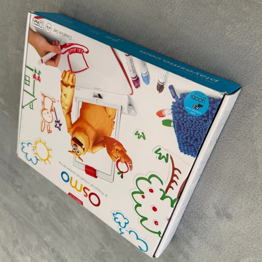 Osmo Creative Set Drawing Board for iPad 6 Markers Super Sweeper & Pouch